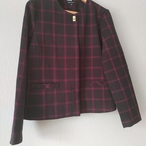 Athena Marie Blazer Jacket Black/Purple Size L